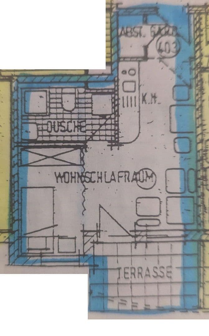Prodej bytu 1+1 31 m², Hachbergstr. 7c, Müllheim im Markgräflerland, Bádensko-Württembersko Prodej bytu 1+1 31 m², Hachbergstr. 7c, Müllheim im Markgräflerland, Bádensko-Württembersko