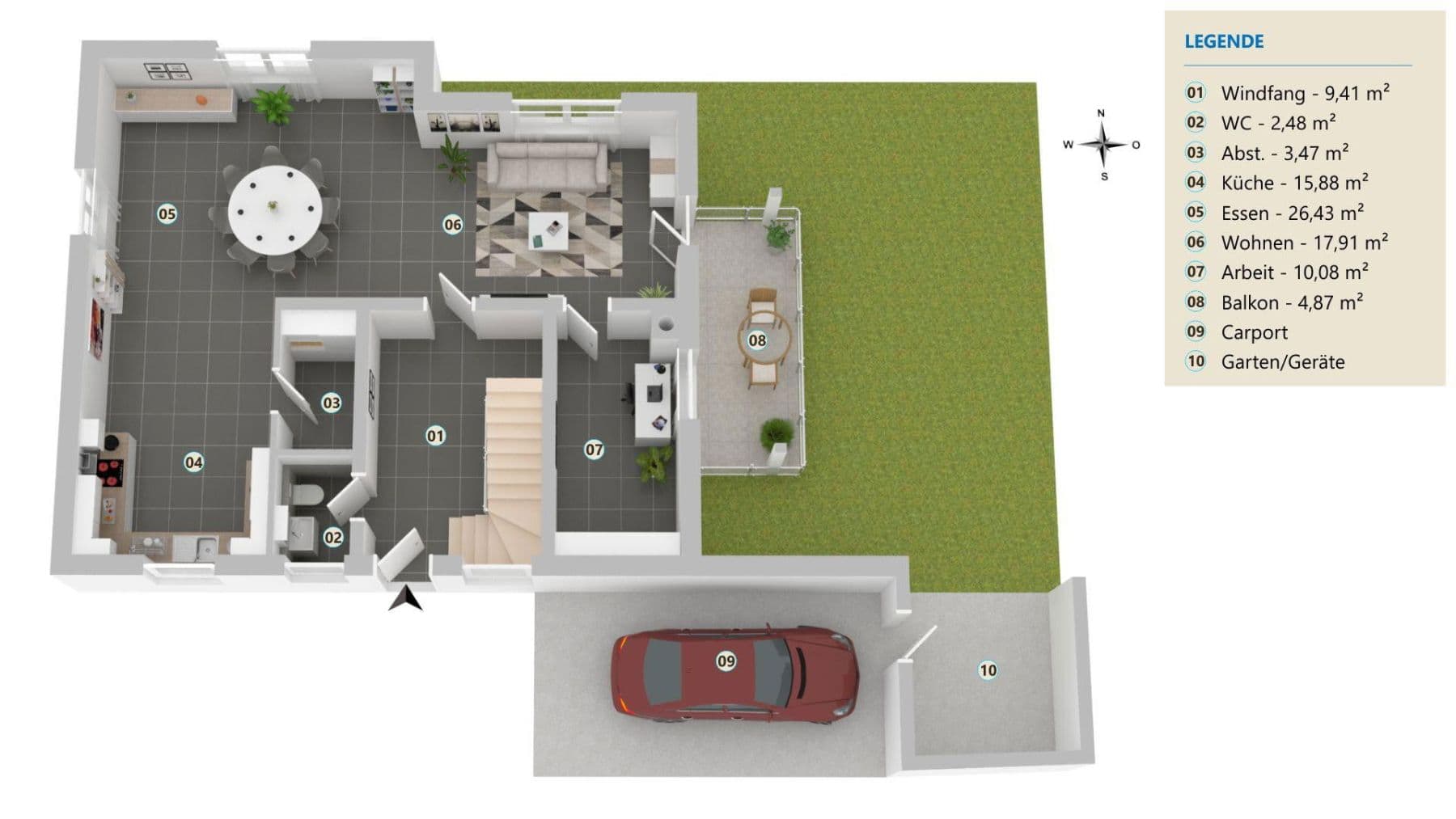 Pronájem domu 255 m², pozemek 300 m², Kirchstr. 16b, Reichenbach-Steegen, Porýní-Falc Pronájem domu 255 m², pozemek 300 m², Kirchstr. 16b, Reichenbach-Steegen, Porýní-Falc