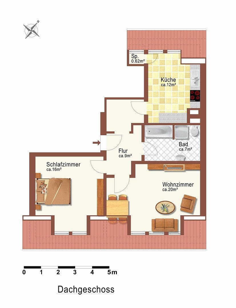 Pronájem bytu 2+1 64 m², Riedrain 9, Frankfurt, Hessen Pronájem bytu 2+1 64 m², Riedrain 9, Frankfurt, Hessen