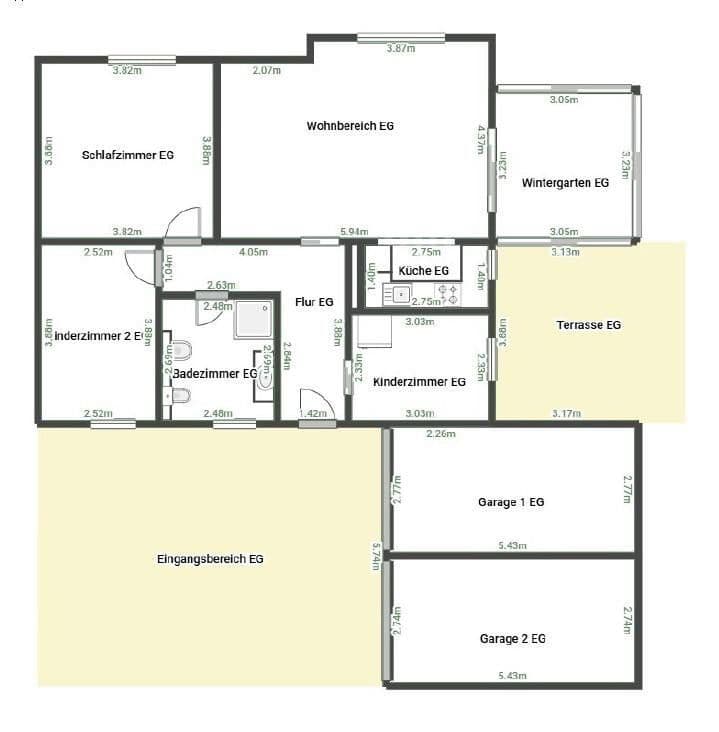Pronájem bytu 3+kk 90 m², Bad Griesbach i.Rottal, Bavorsko Pronájem bytu 3+kk 90 m², Bad Griesbach i.Rottal, Bavorsko
