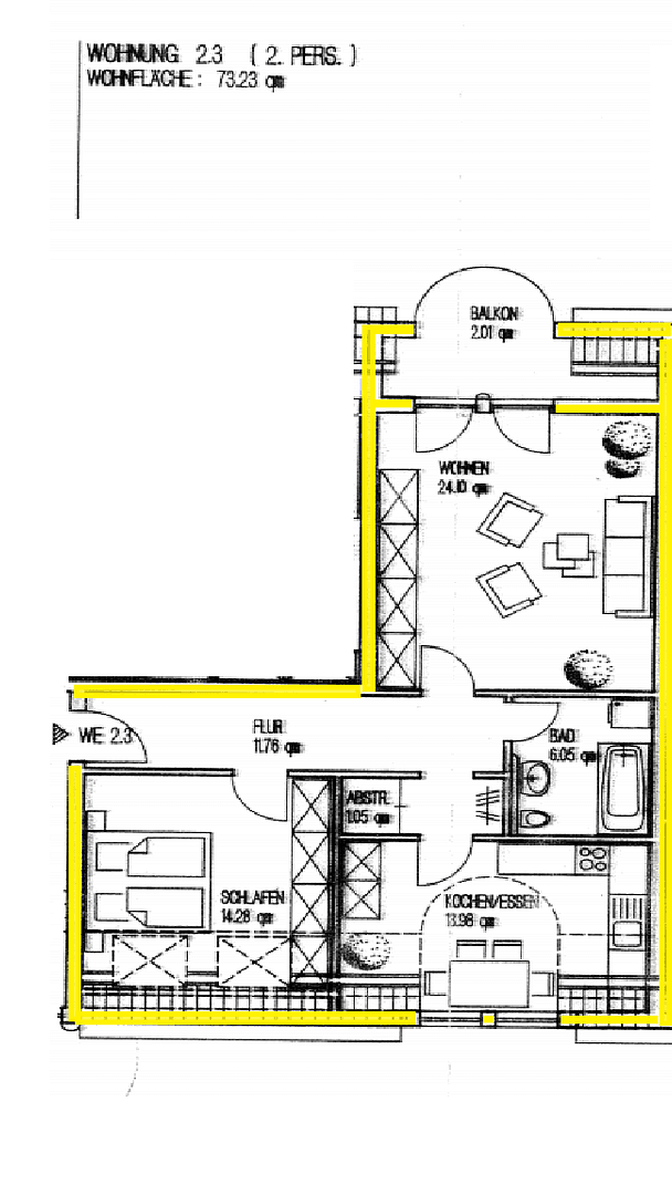 Pronájem bytu 2+1 74 m², Plaidt, Porýní-Falc Pronájem bytu 2+1 74 m², Plaidt, Porýní-Falc