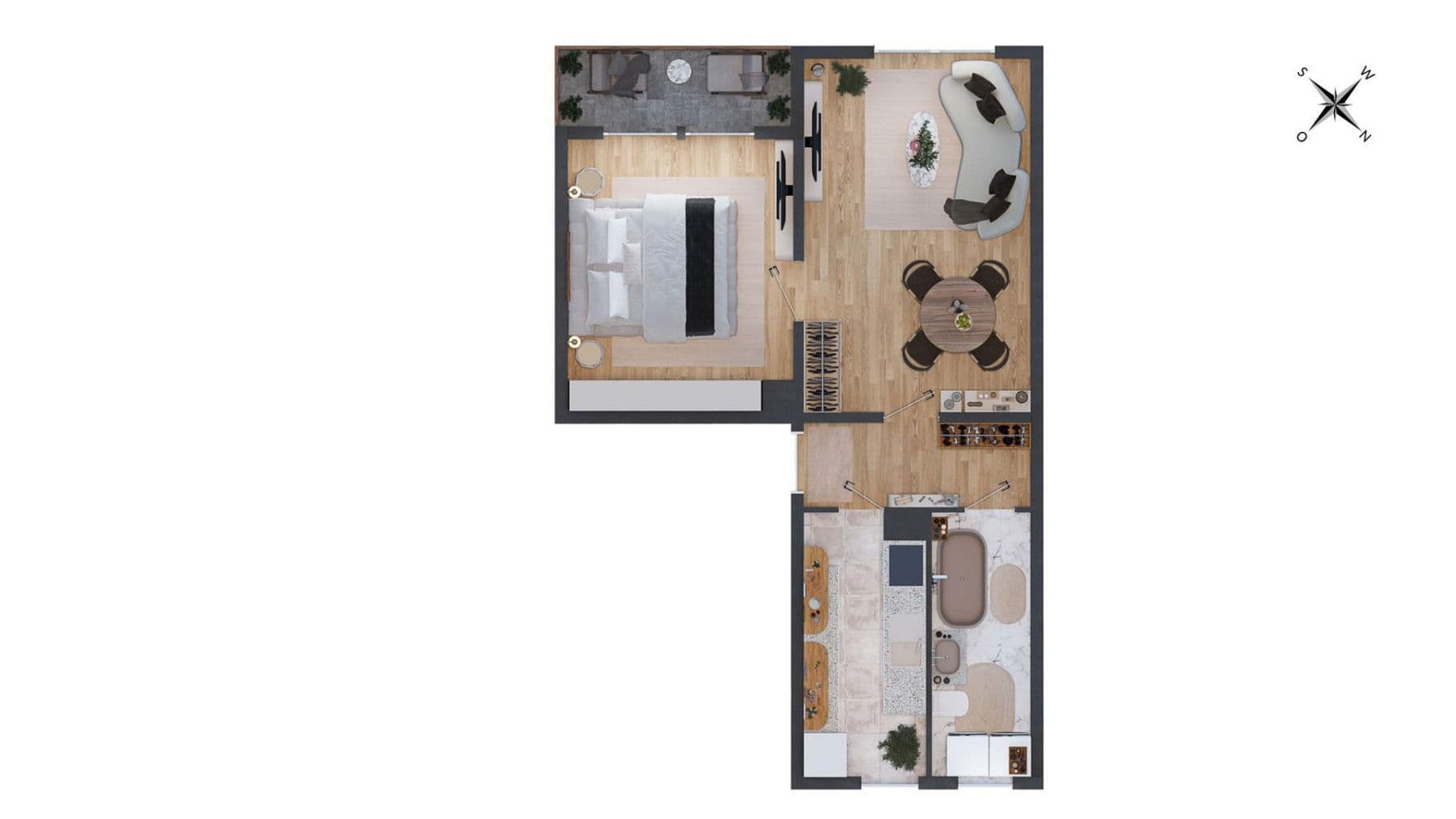 Pronájem bytu 2+1 51 m², Neubau 12, Elterlein, Sasko Pronájem bytu 2+1 51 m², Neubau 12, Elterlein, Sasko