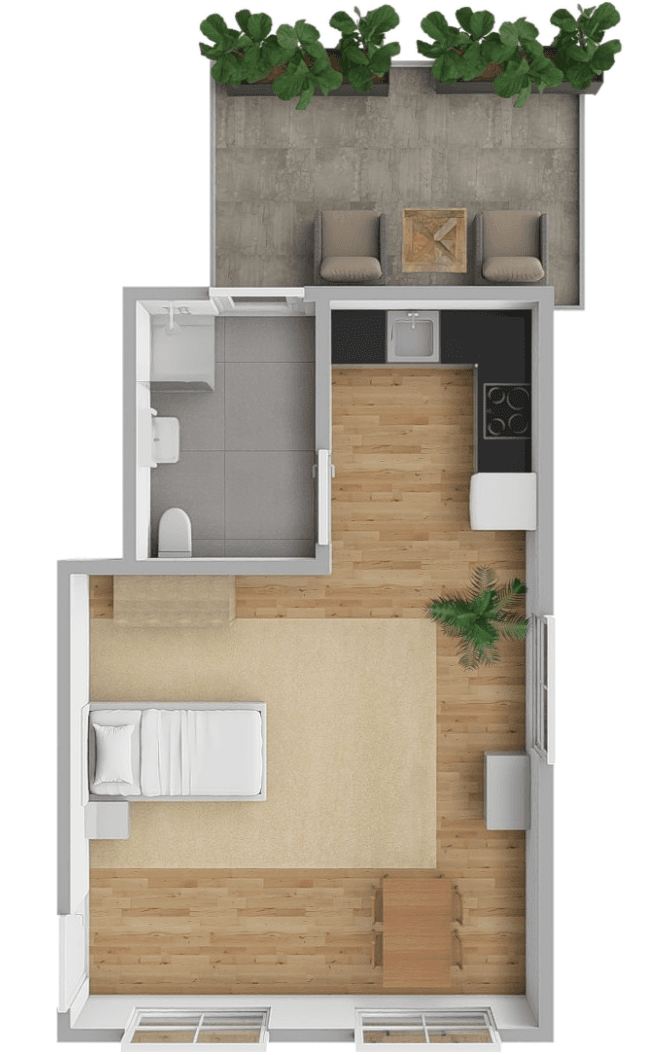 Pronájem bytu 1+1 45 m², Leininger Ring 32, Bockenheim an der Weinstraße, Porýní-Falc Pronájem bytu 1+1 45 m², Leininger Ring 32, Bockenheim an der Weinstraße, Porýní-Falc