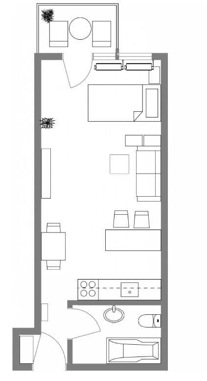Pronájem bytu 1+1 34 m², Bahnhofstraße 20, Weinstadt, Bádensko-Württembersko Pronájem bytu 1+1 34 m², Bahnhofstraße 20, Weinstadt, Bádensko-Württembersko