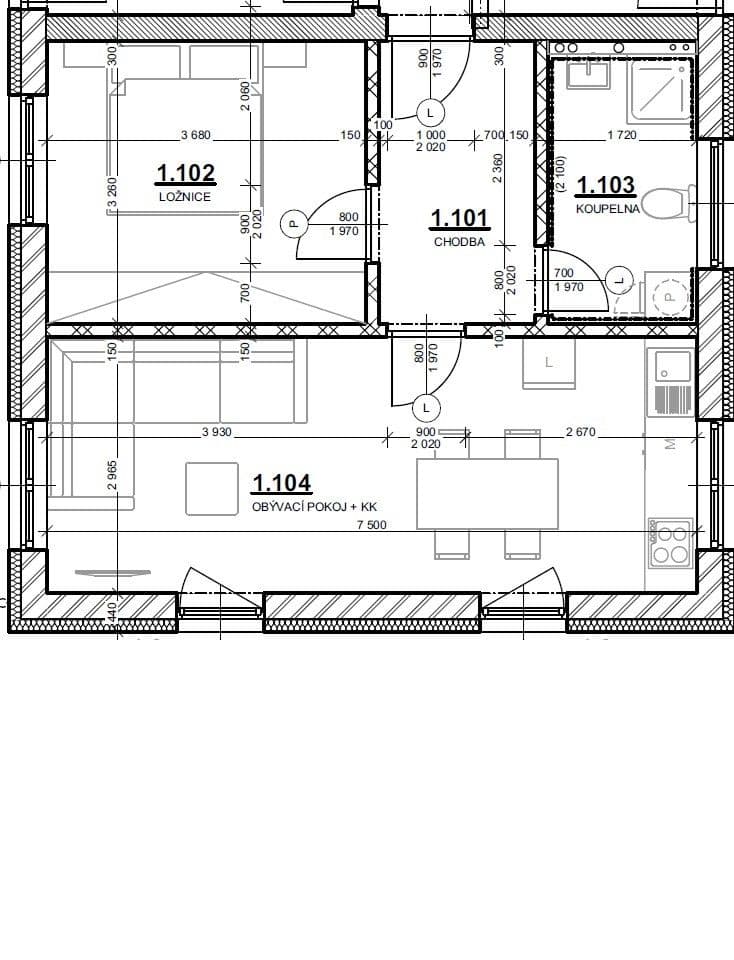 Pronájem bytu 2+kk 50 m², Za Humny, Chyňava, Středočeský kraj Pronájem bytu 2+kk 50 m², Za Humny, Chyňava, Středočeský kraj