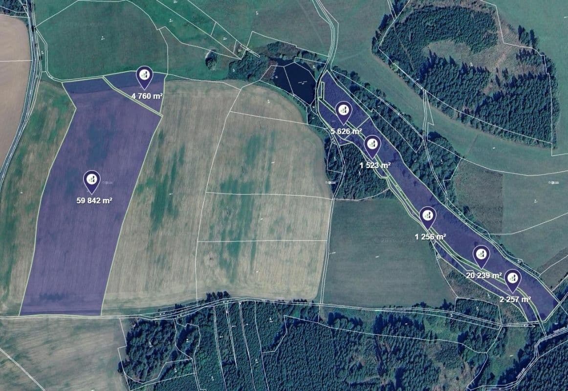 Prodej pozemku 98.428 m², Bezvěrov, Plzeňský kraj Prodej pozemku 98.428 m², Bezvěrov, Plzeňský kraj