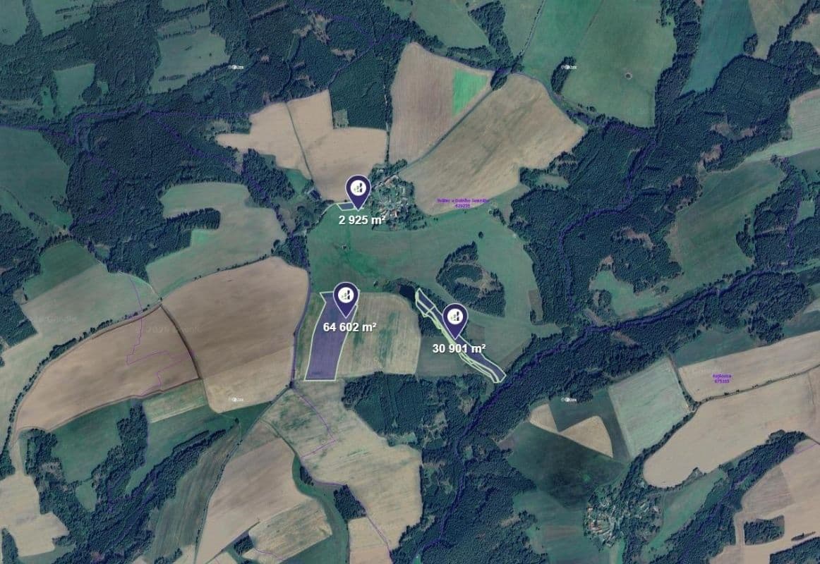 Prodej pozemku 98.428 m², Bezvěrov, Plzeňský kraj Prodej pozemku 98.428 m², Bezvěrov, Plzeňský kraj