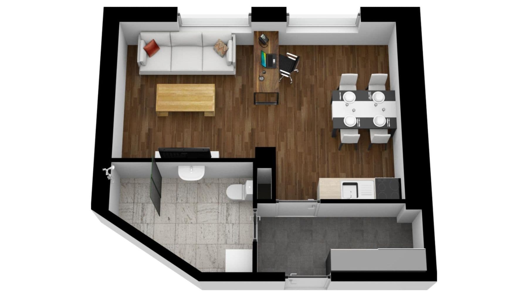 Pronájem bytu 1+kk 38 m², Dalibora z Myšlína, Doksy, Liberecký kraj Pronájem bytu 1+kk 38 m², Dalibora z Myšlína, Doksy, Liberecký kraj