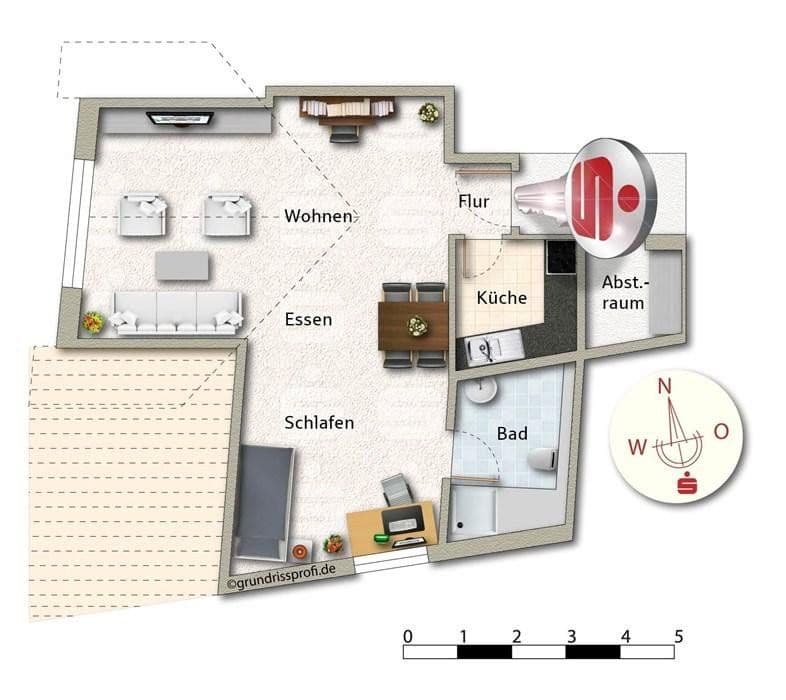 Pronájem bytu 1+1 31 m², Altstadt 1, Öhringen, Bádensko-Württembersko Pronájem bytu 1+1 31 m², Altstadt 1, Öhringen, Bádensko-Württembersko