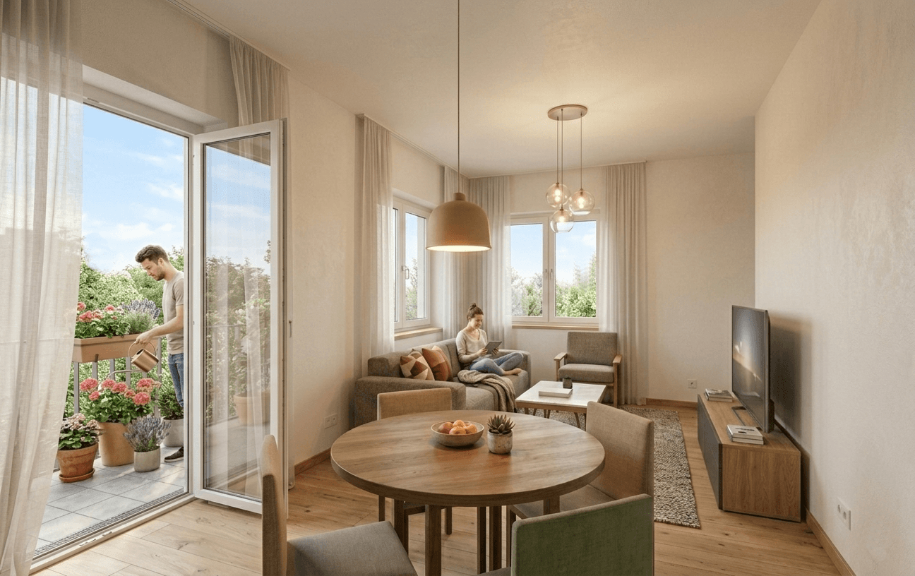 Pronájem bytu 2+1 48 m², Oderstraße 17, Bernau, Braniborsko Pronájem bytu 2+1 48 m², Oderstraße 17, Bernau, Braniborsko