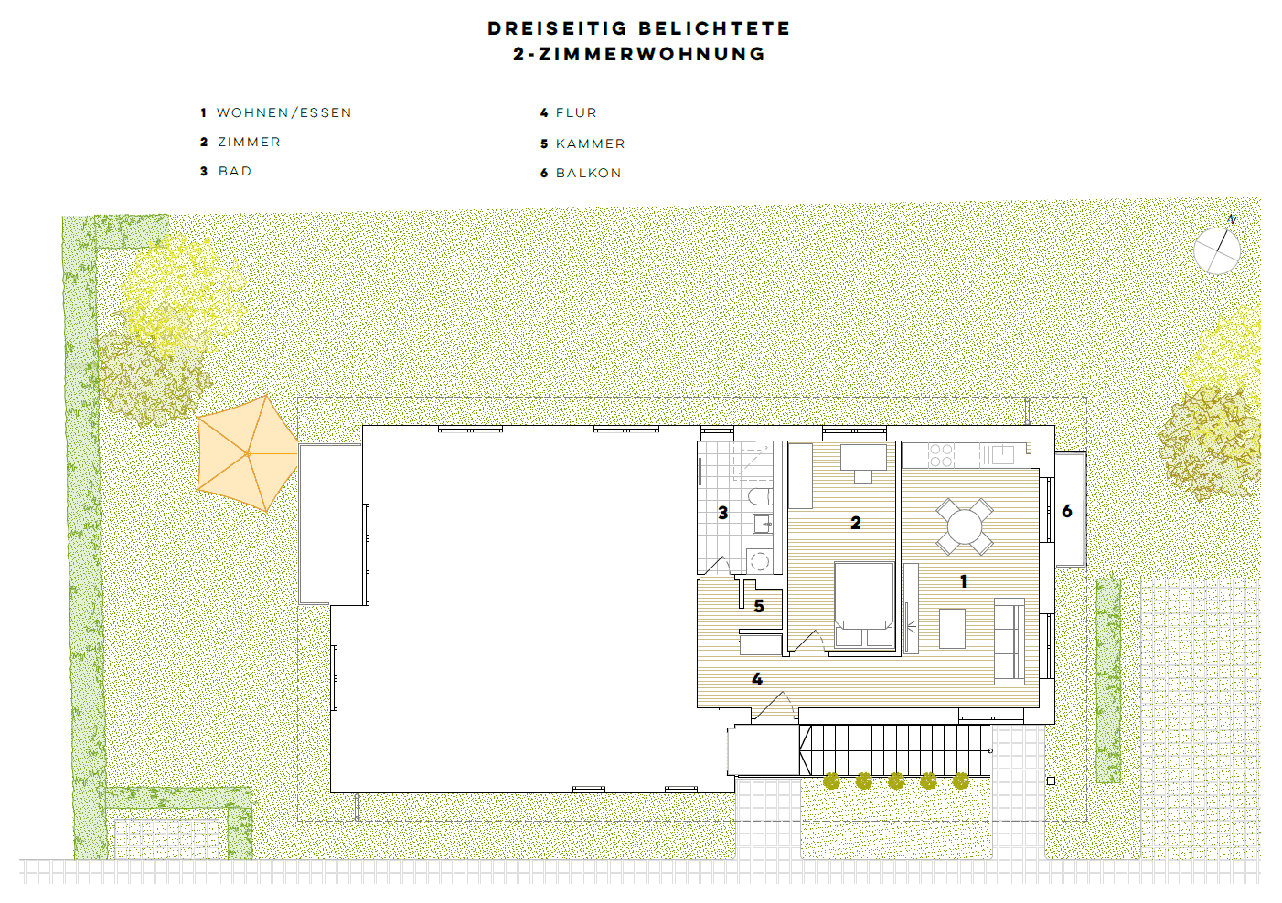 Pronájem bytu 2+1 48 m², Oderstraße 17, Bernau, Braniborsko Pronájem bytu 2+1 48 m², Oderstraße 17, Bernau, Braniborsko