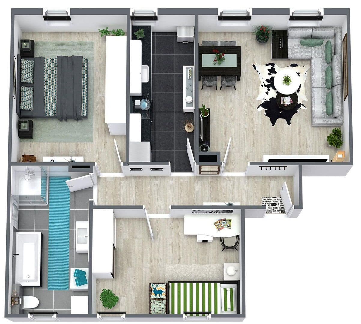 Pronájem bytu 3+1 71 m², Äußere Crimmitschauer Straße 33, Meerane, Sasko Pronájem bytu 3+1 71 m², Äußere Crimmitschauer Straße 33, Meerane, Sasko