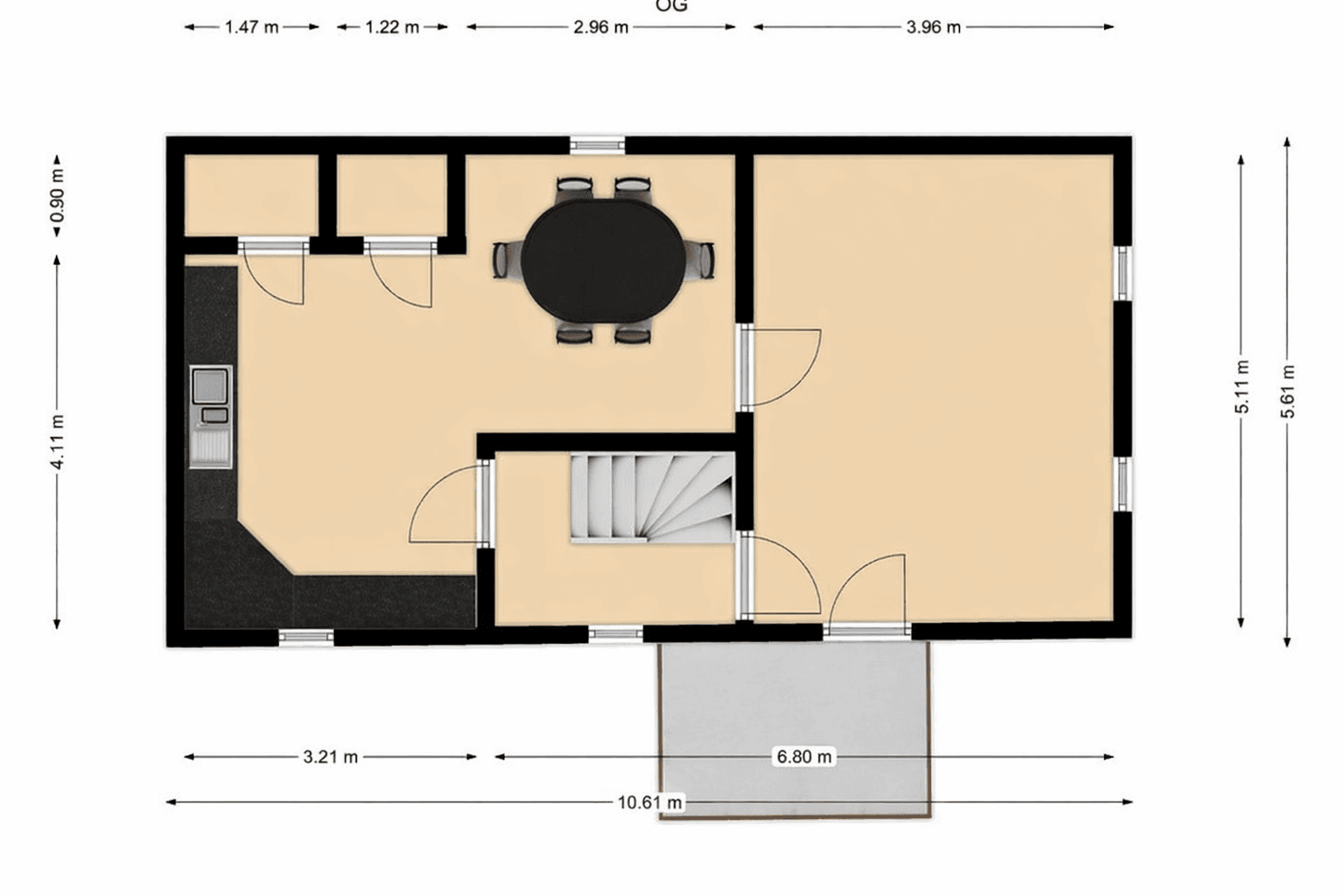 Pronájem bytu 4+1 107 m², Am Rübenstein 3, Ebsdorfergrund, Hessen Pronájem bytu 4+1 107 m², Am Rübenstein 3, Ebsdorfergrund, Hessen
