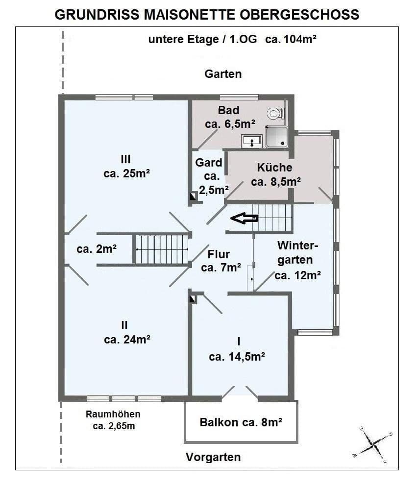 Pronájem bytu 6+1 156 m², Hildesheim, Dolní Sasko Pronájem bytu 6+1 156 m², Hildesheim, Dolní Sasko
