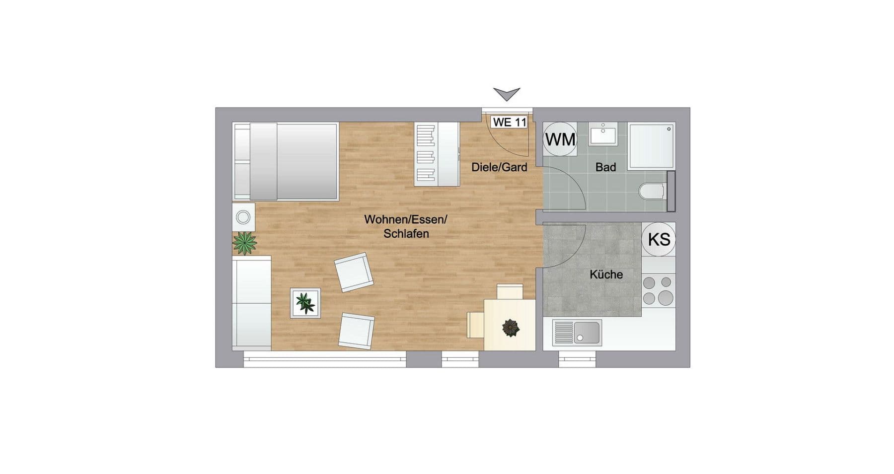 Pronájem bytu 1+kk 30 m², Freudenstadt, Bádensko-Württembersko Pronájem bytu 1+kk 30 m², Freudenstadt, Bádensko-Württembersko