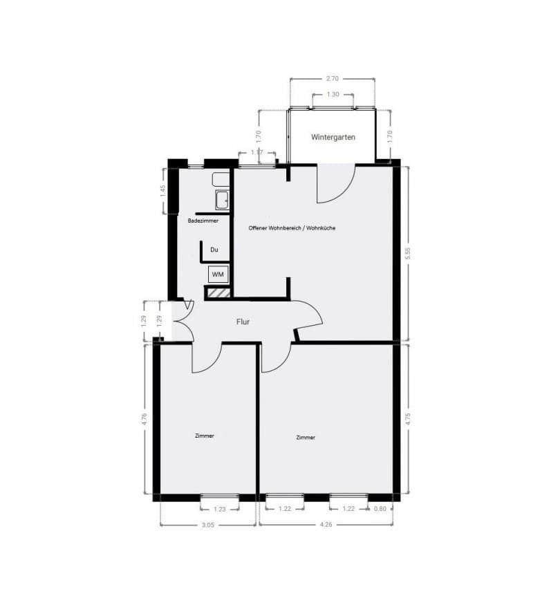 Pronájem bytu 3+1 76 m², Eberswalde, Braniborsko Pronájem bytu 3+1 76 m², Eberswalde, Braniborsko