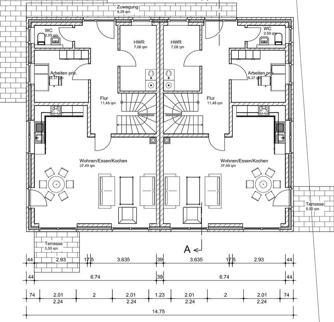 Pronájem domu 135 m², pozemek 666 m², Schwarmstedt, Dolní Sasko Pronájem domu 135 m², pozemek 666 m², Schwarmstedt, Dolní Sasko