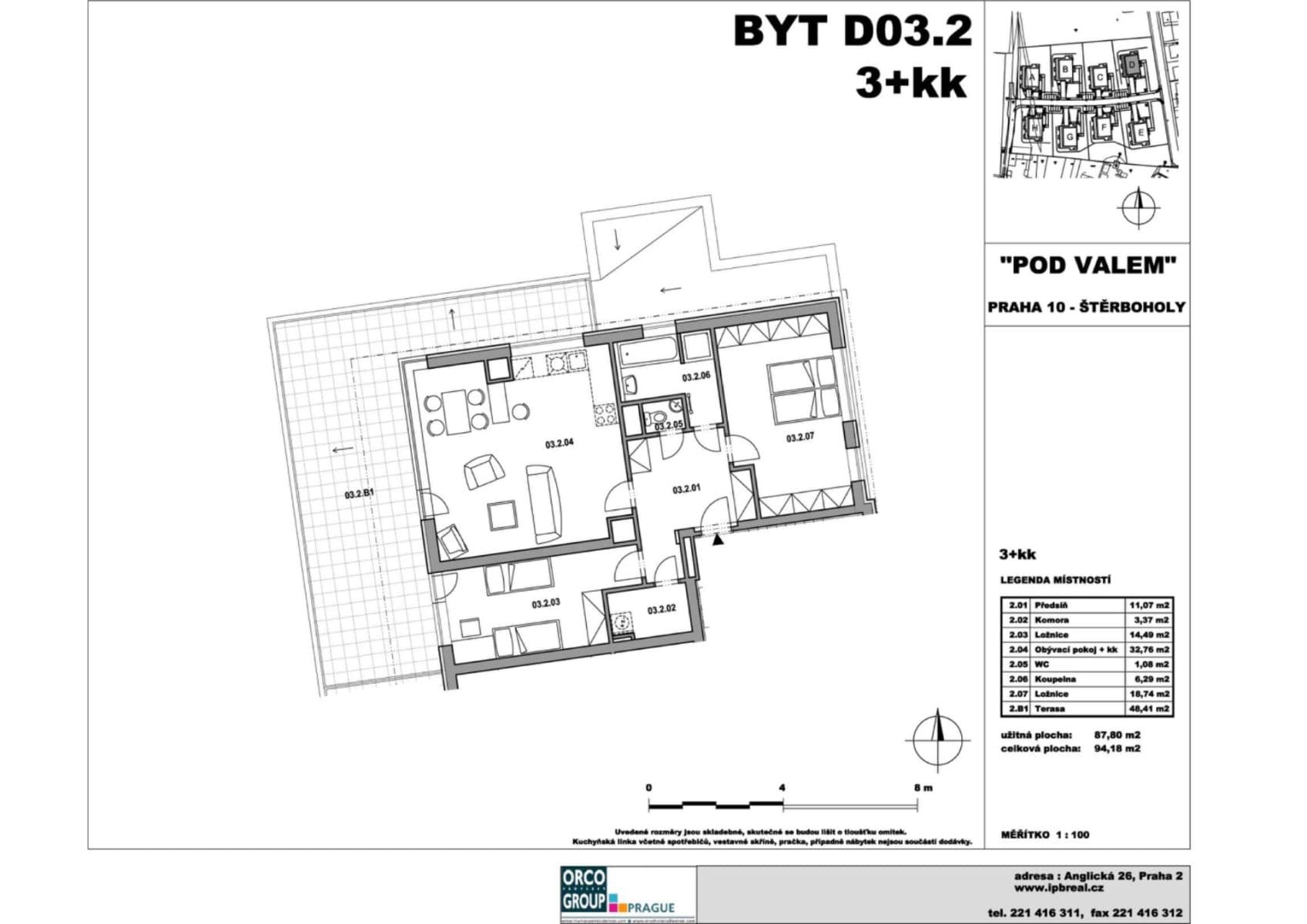 Pronájem bytu 3+kk 139 m², Laudonova, Praha, Praha Pronájem bytu 3+kk 139 m², Laudonova, Praha, Praha