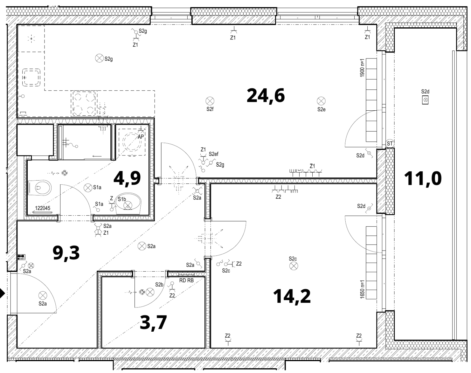 Pronájem bytu 2+kk 61 m², Poděbradská, Praha, Praha Pronájem bytu 2+kk 61 m², Poděbradská, Praha, Praha