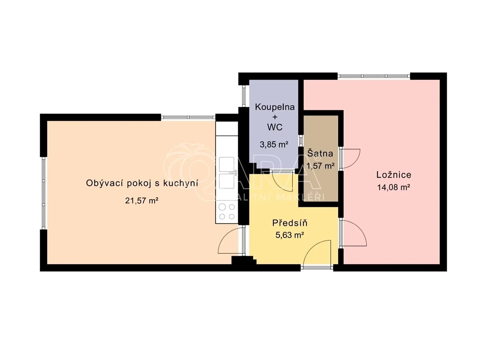 Prodej bytu 2+kk 46 m², Viklefova, Praha, Praha Prodej bytu 2+kk 46 m², Viklefova, Praha, Praha