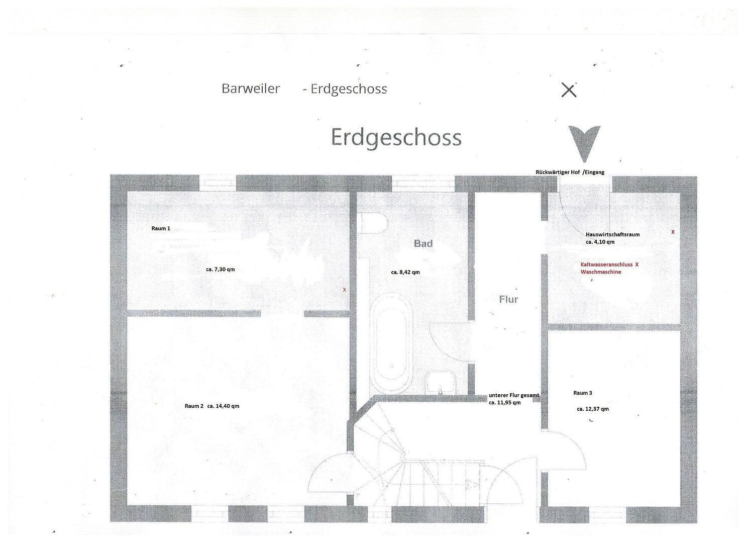 Prodej domu 120 m², pozemek 262 m², Barweiler, Porýní-Falc Prodej domu 120 m², pozemek 262 m², Barweiler, Porýní-Falc