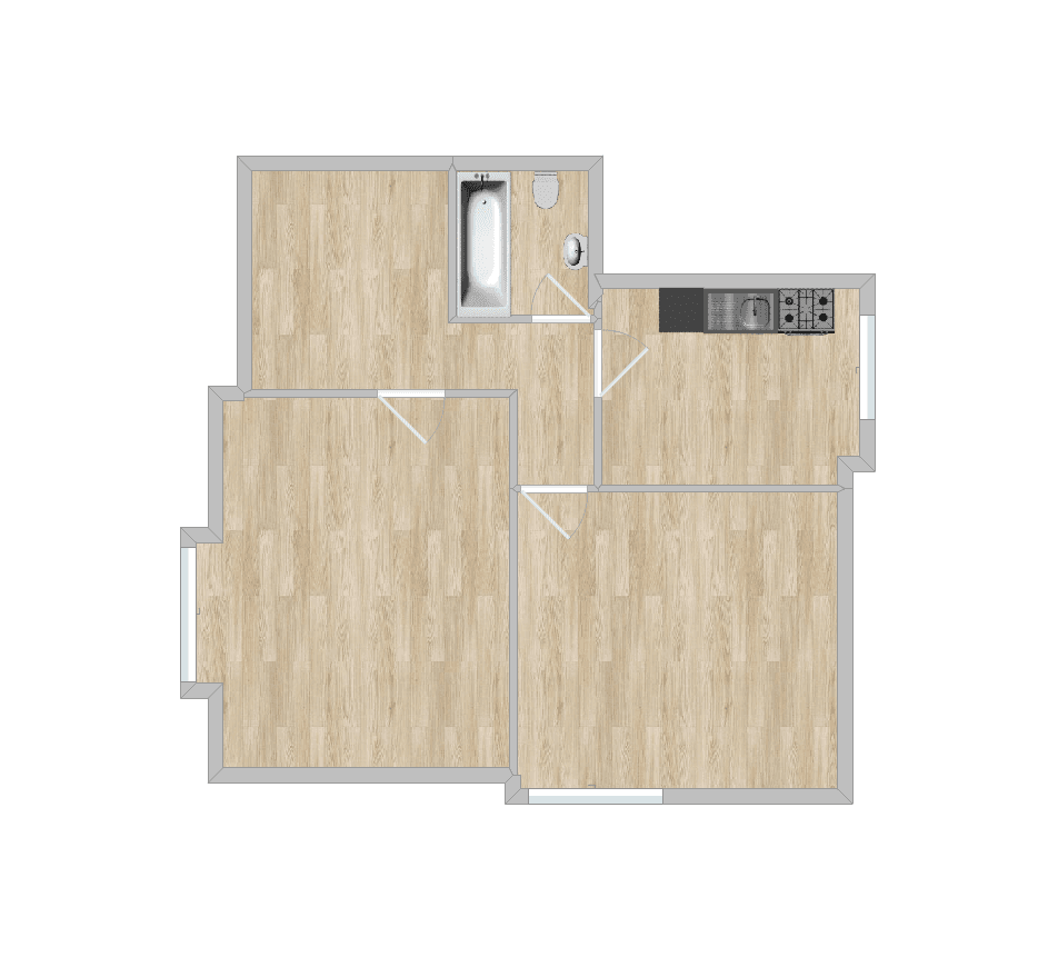 Pronájem bytu 2+1 58 m², Leverkusen, Severní Porýní-Vestfálsko Pronájem bytu 2+1 58 m², Leverkusen, Severní Porýní-Vestfálsko