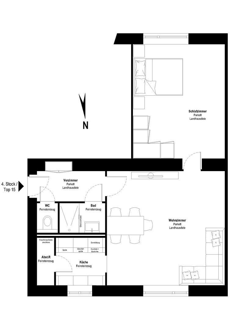 Prodej bytu 2+1 52 m², Arnethgasse 63, Wien, Wien Prodej bytu 2+1 52 m², Arnethgasse 63, Wien, Wien