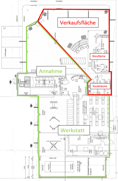 Pronájem nebytového prostoru 670 m², Achern, Bádensko-Württembersko Pronájem nebytového prostoru 670 m², Achern, Bádensko-Württembersko