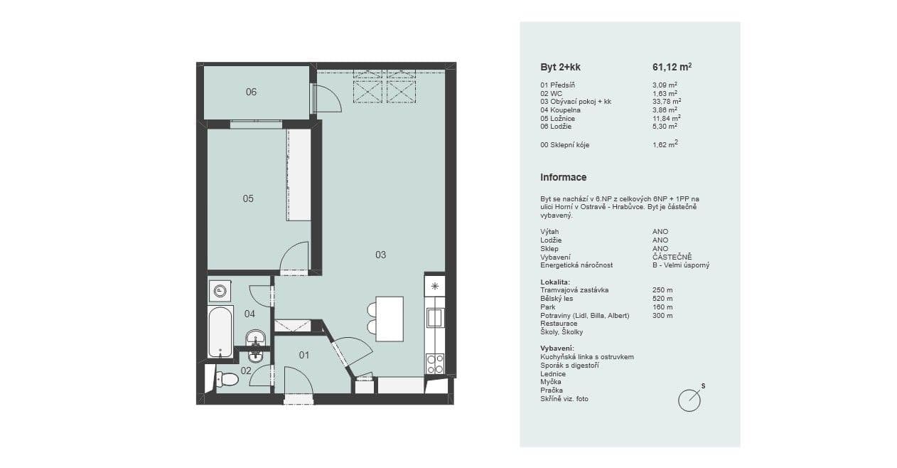 Pronájem bytu 2+kk 56 m², Horní, Ostrava, Moravskoslezský kraj Pronájem bytu 2+kk 56 m², Horní, Ostrava, Moravskoslezský kraj