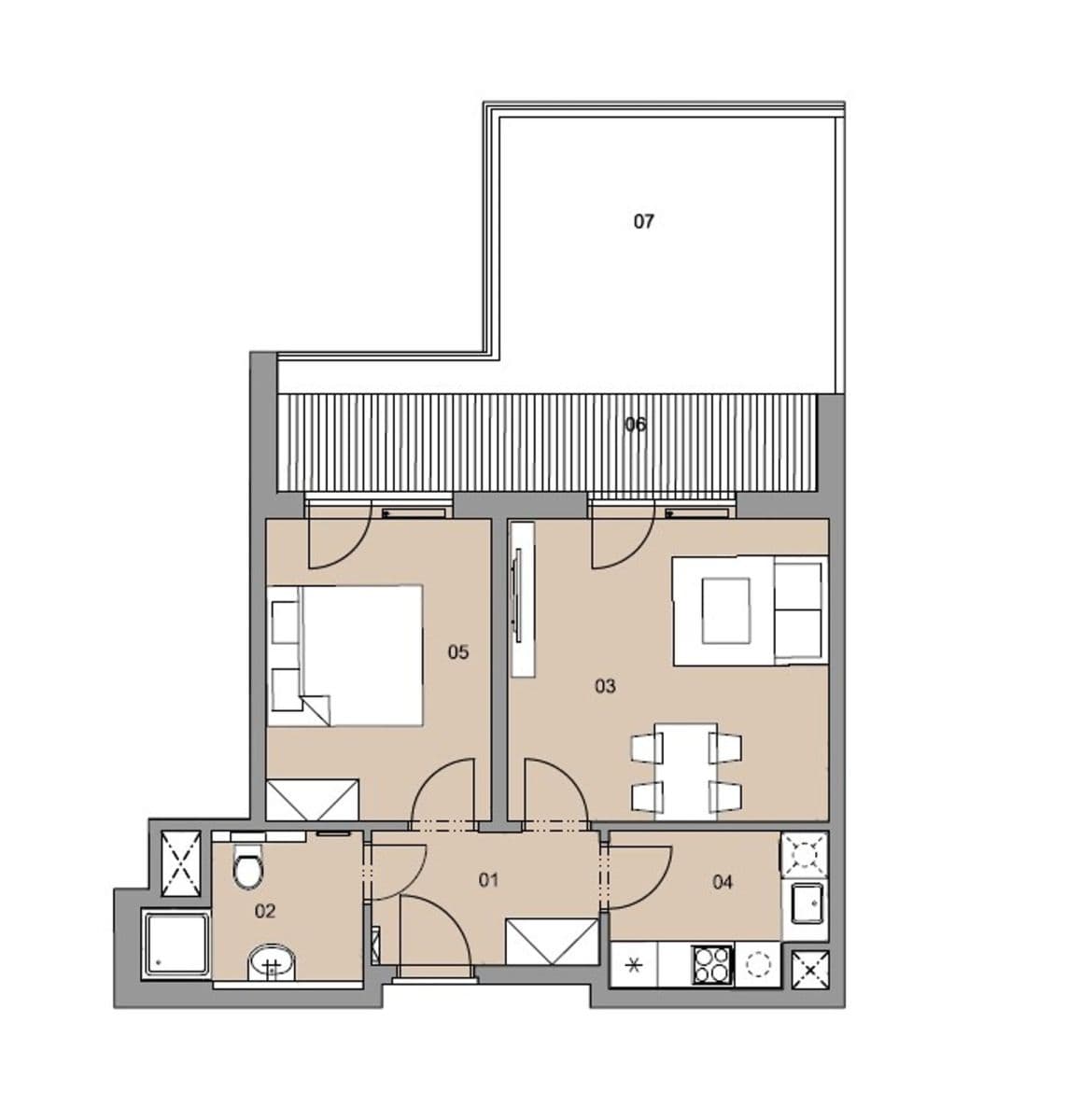 Pronájem bytu 2+1 54 m², Magisterská, Plzeň, Plzeňský kraj Pronájem bytu 2+1 54 m², Magisterská, Plzeň, Plzeňský kraj