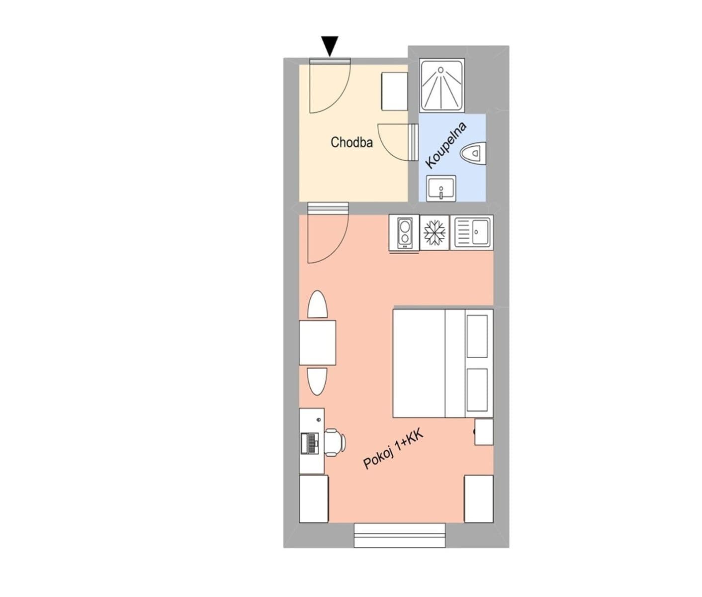 Pronájem bytu 1+kk 27 m², Magisterská, Plzeň, Plzeňský kraj Pronájem bytu 1+kk 27 m², Magisterská, Plzeň, Plzeňský kraj