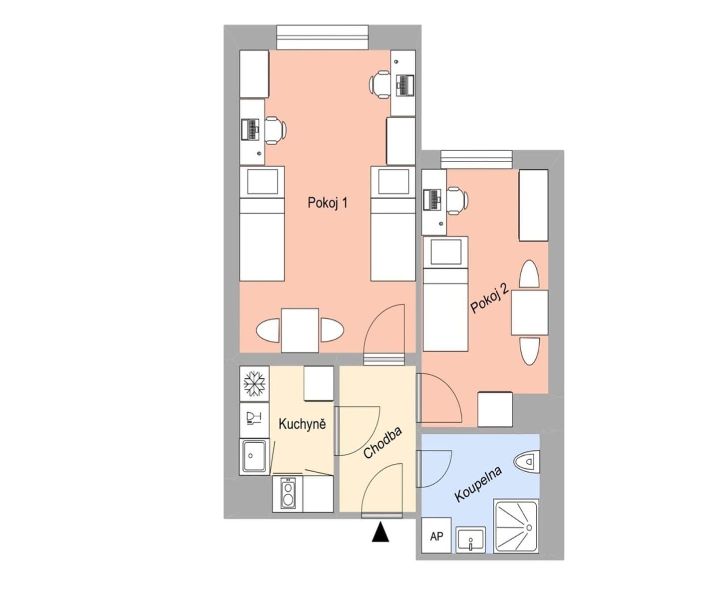Pronájem bytu 2+1 43 m², Magisterská, Plzeň, Plzeňský kraj Pronájem bytu 2+1 43 m², Magisterská, Plzeň, Plzeňský kraj