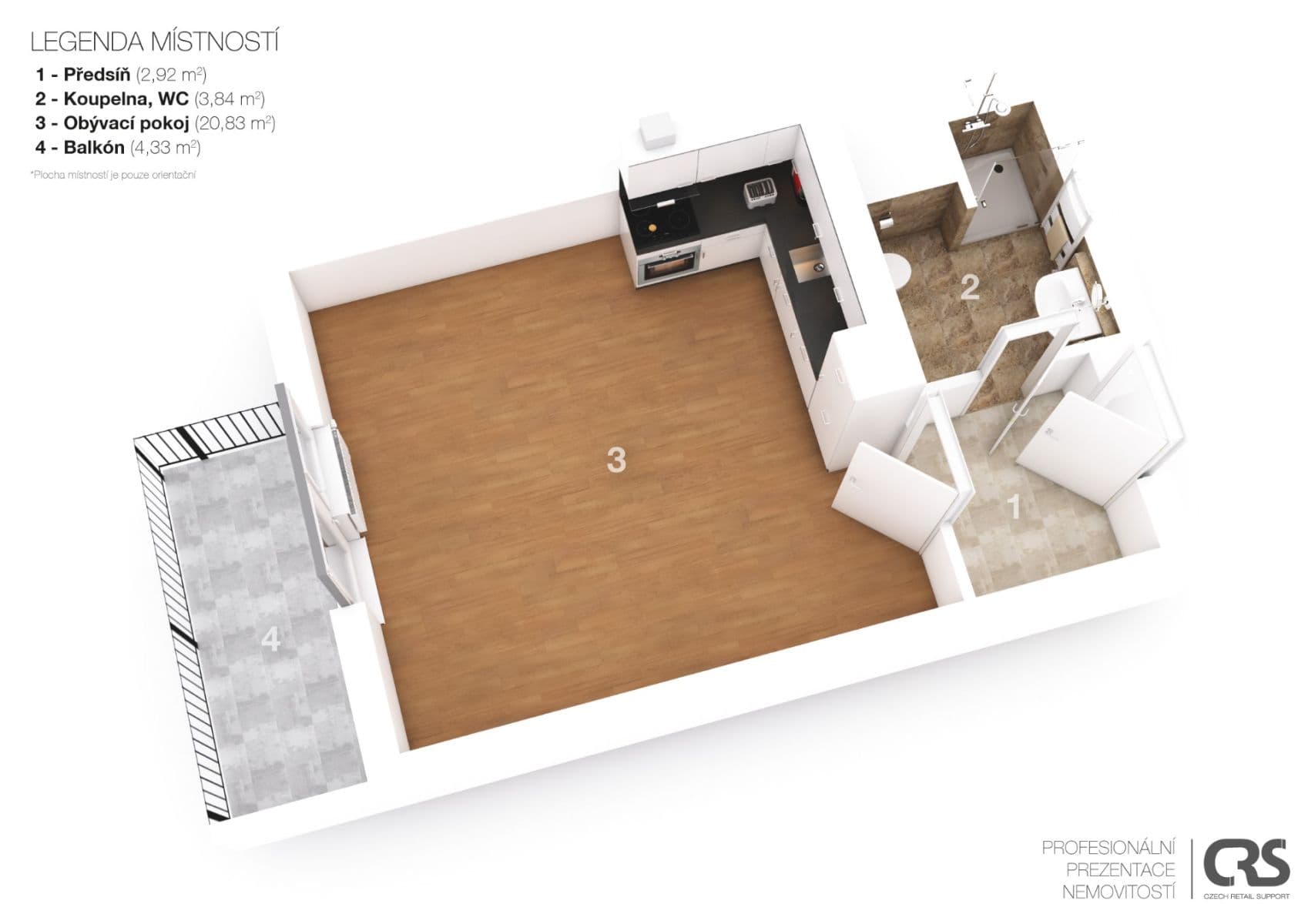 Pronájem bytu 1+kk 28 m², Švihovská, Praha, Praha Pronájem bytu 1+kk 28 m², Švihovská, Praha, Praha