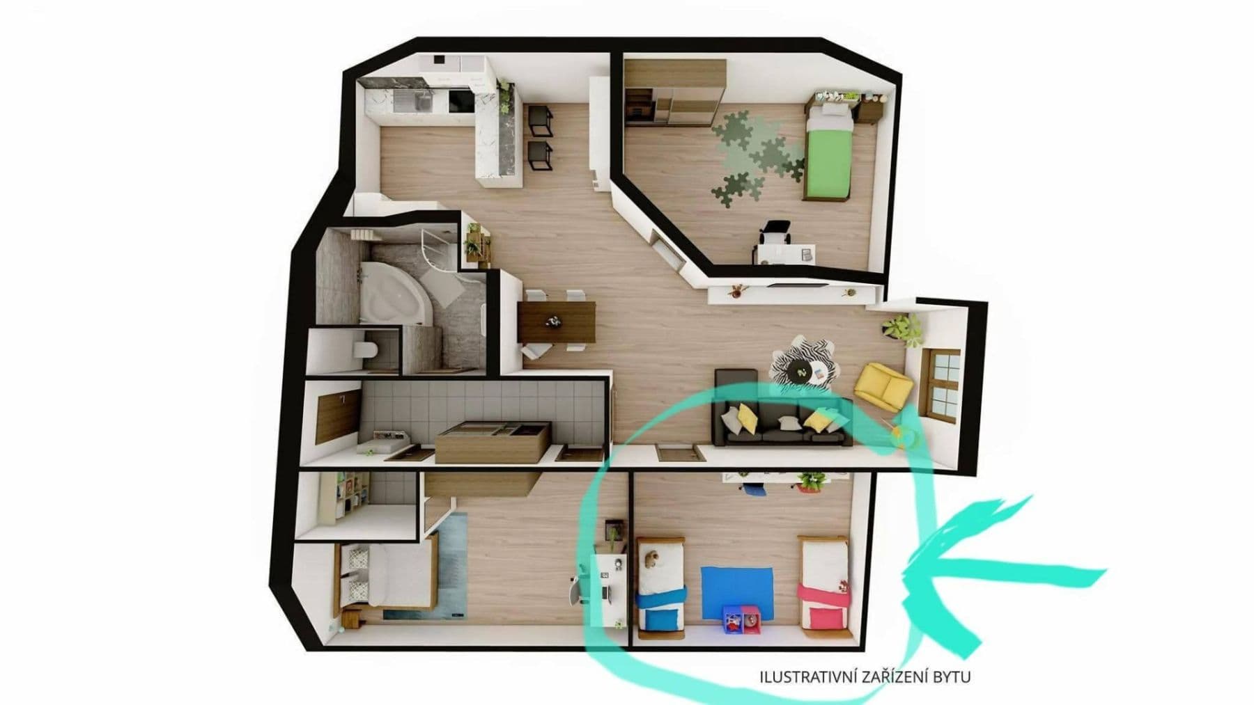 Pronájem bytu 4+kk 140 m², Francouzská, Brno, Jihomoravský kraj Pronájem bytu 4+kk 140 m², Francouzská, Brno, Jihomoravský kraj