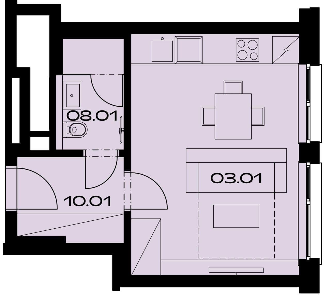 Pronájem bytu 1+kk 29 m², U Komína, Praha, Praha Pronájem bytu 1+kk 29 m², U Komína, Praha, Praha