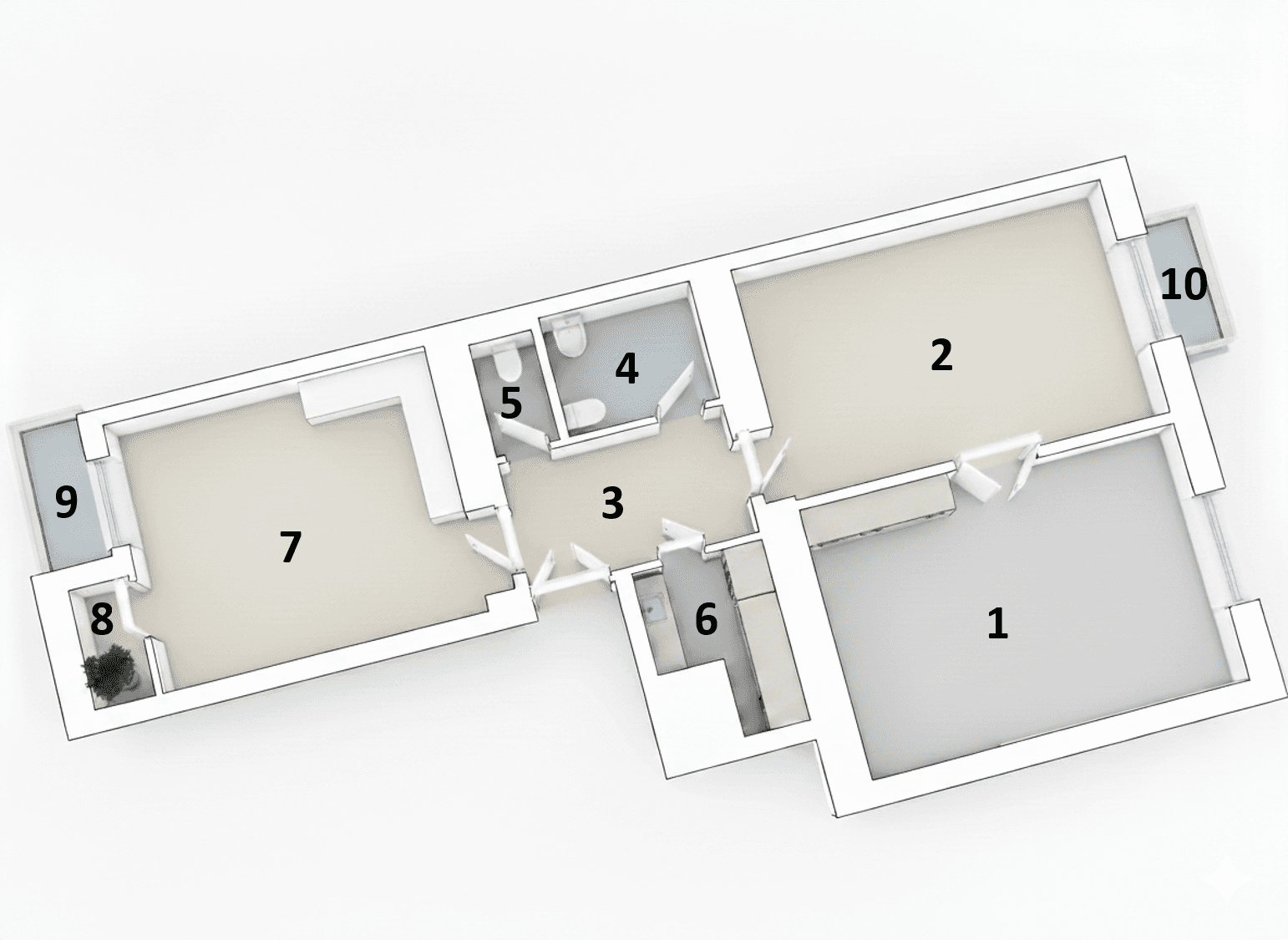 Pronájem bytu 2+1 83 m², Drahobejlova, Praha, Praha Pronájem bytu 2+1 83 m², Drahobejlova, Praha, Praha