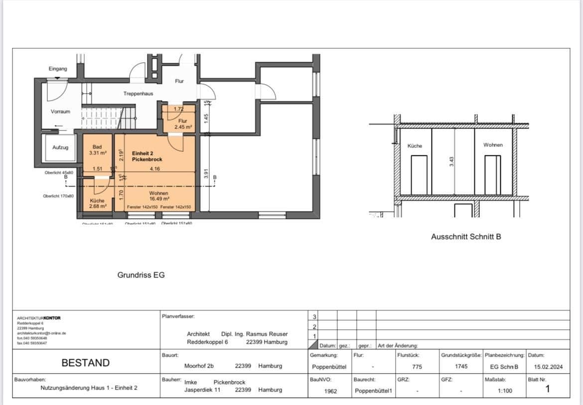 Pronájem kanceláře 25 m², Hamburg, Hamburg Pronájem kanceláře 25 m², Hamburg, Hamburg