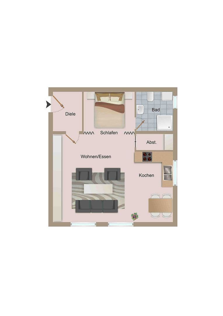 Prodej bytu 1+kk 54 m², Brunnenstr. 15/1, Krauchenwies, Bádensko-Württembersko Prodej bytu 1+kk 54 m², Brunnenstr. 15/1, Krauchenwies, Bádensko-Württembersko