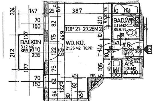 Pronájem bytu 1+1 27 m², Spittelauer Lände 9, Wien, Wien Pronájem bytu 1+1 27 m², Spittelauer Lände 9, Wien, Wien