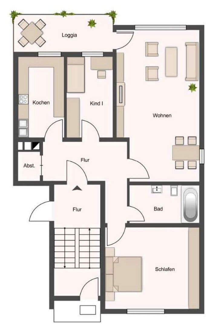 Pronájem bytu 3+1 89 m², Uttenreuth, Bavorsko Pronájem bytu 3+1 89 m², Uttenreuth, Bavorsko