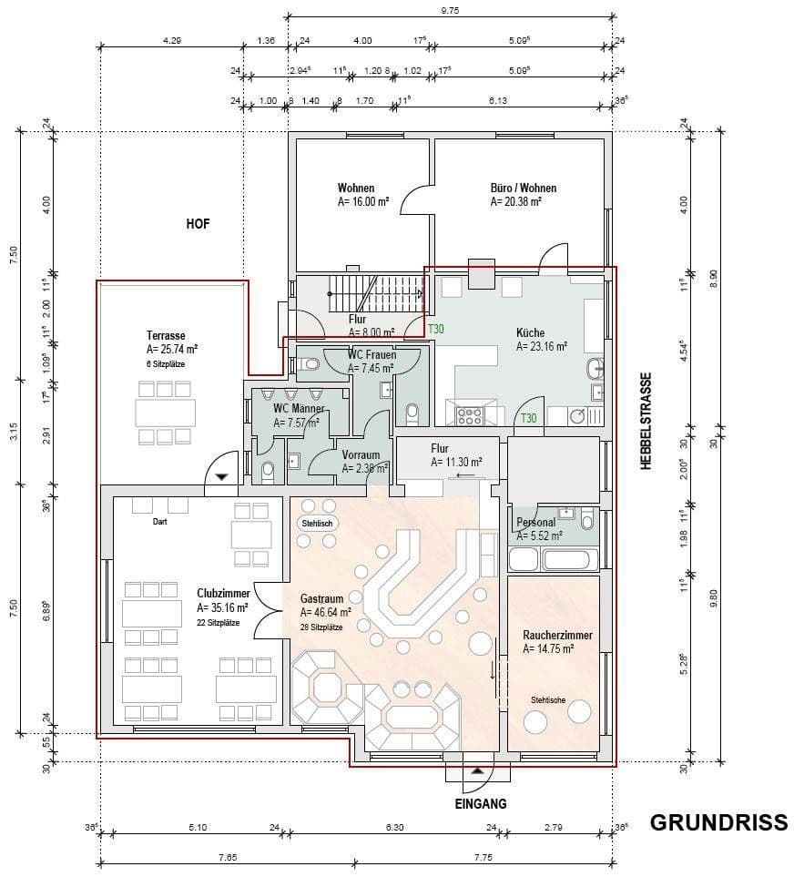 Pronájem nebytového prostoru 190 m², Hebbelstraße 24, Hohenlockstedt, Šlesvicko-Holštýnsko Pronájem nebytového prostoru 190 m², Hebbelstraße 24, Hohenlockstedt, Šlesvicko-Holštýnsko