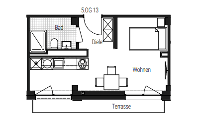 Pronájem bytu 1+1 31 m², Steinbühler Straße 4-6, Nürnberg, Bavorsko Pronájem bytu 1+1 31 m², Steinbühler Straße 4-6, Nürnberg, Bavorsko