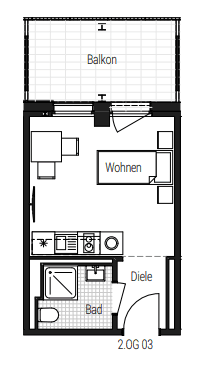 Pronájem bytu 1+1 25 m², Steinbühler Straße 4-6, Nürnberg, Bavorsko Pronájem bytu 1+1 25 m², Steinbühler Straße 4-6, Nürnberg, Bavorsko