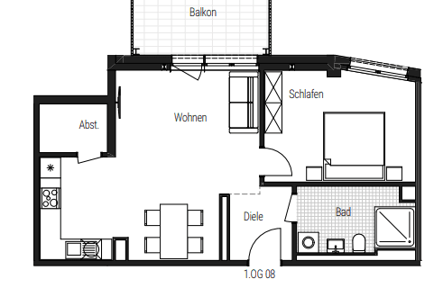 Pronájem bytu 2+1 62 m², Steinbühler Straße 4-6, Nürnberg, Bavorsko Pronájem bytu 2+1 62 m², Steinbühler Straße 4-6, Nürnberg, Bavorsko