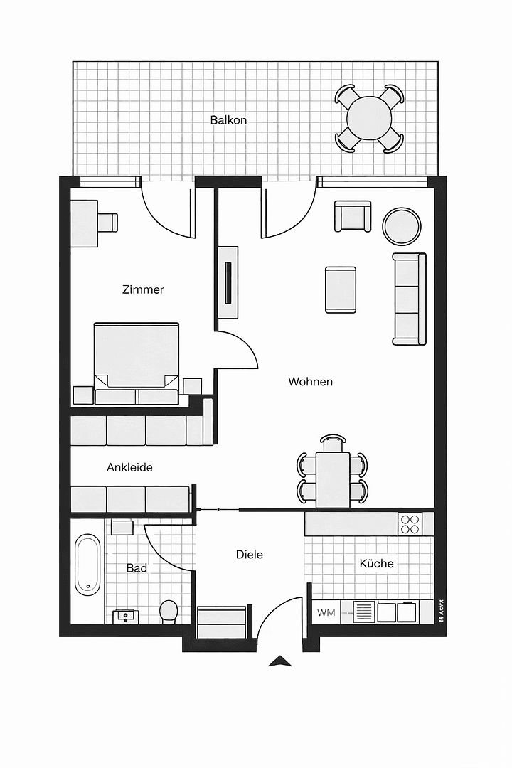 Prodej bytu 2+1 54 m², Ungererstr. 19, München, Bavorsko Prodej bytu 2+1 54 m², Ungererstr. 19, München, Bavorsko