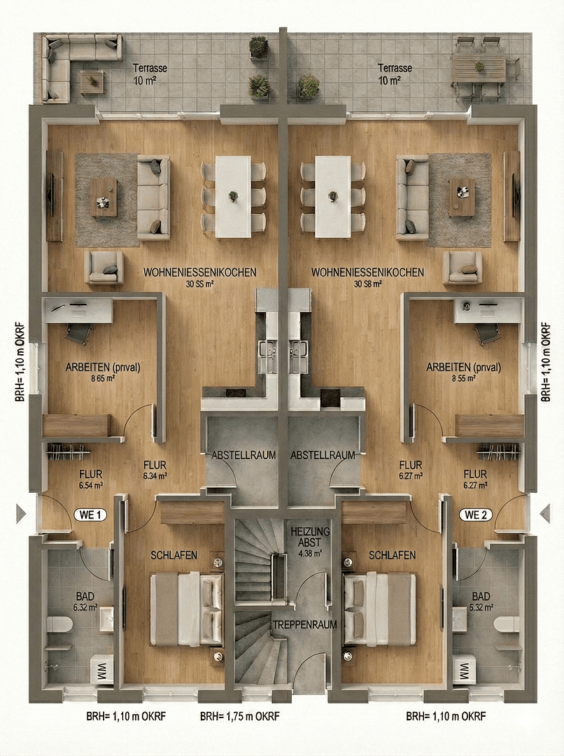 Pronájem bytu 2+1 68 m², Meisenweg 1, Tostedt, Dolní Sasko Pronájem bytu 2+1 68 m², Meisenweg 1, Tostedt, Dolní Sasko