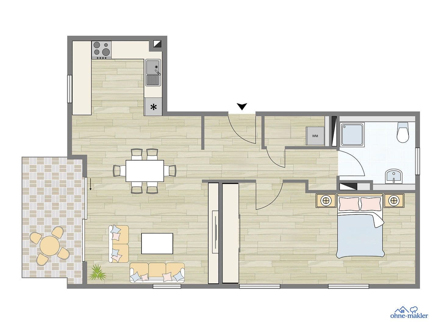 Prodej bytu 3+1 76 m², Fichtestr. 13, Nürnberg, Bavorsko Prodej bytu 3+1 76 m², Fichtestr. 13, Nürnberg, Bavorsko
