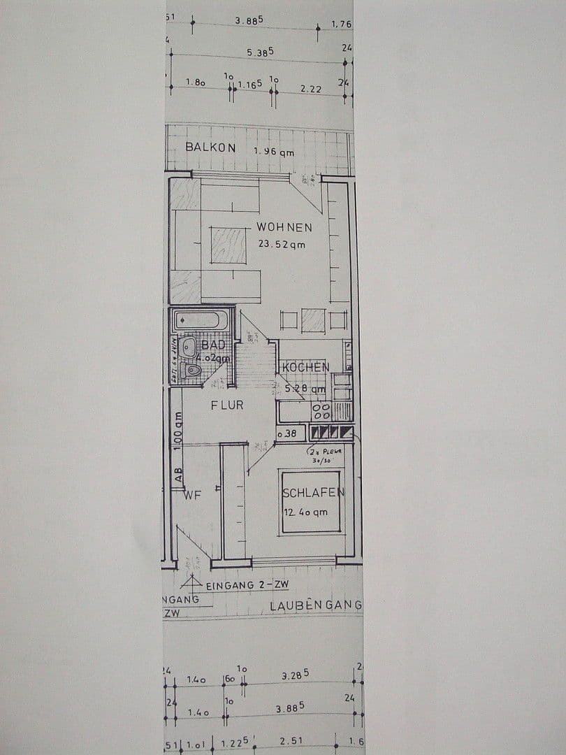 Pronájem bytu 2+1 60 m², Offenbach, Hessen Pronájem bytu 2+1 60 m², Offenbach, Hessen