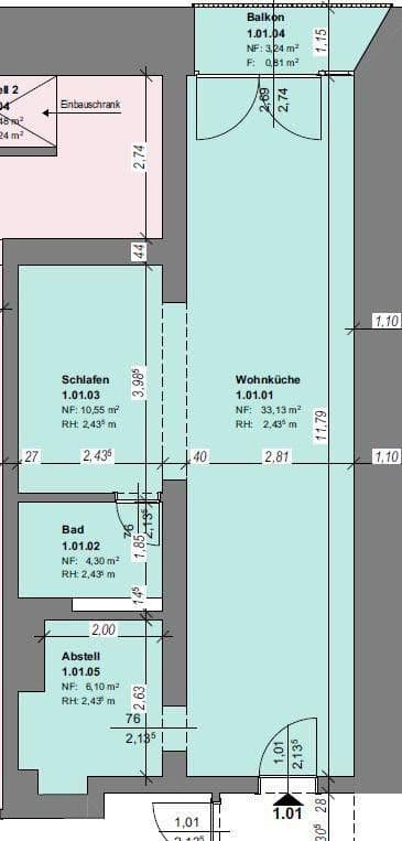 Pronájem bytu 1+1 57 m², Habichtstraße 37, Hamburg, Hamburg Pronájem bytu 1+1 57 m², Habichtstraße 37, Hamburg, Hamburg