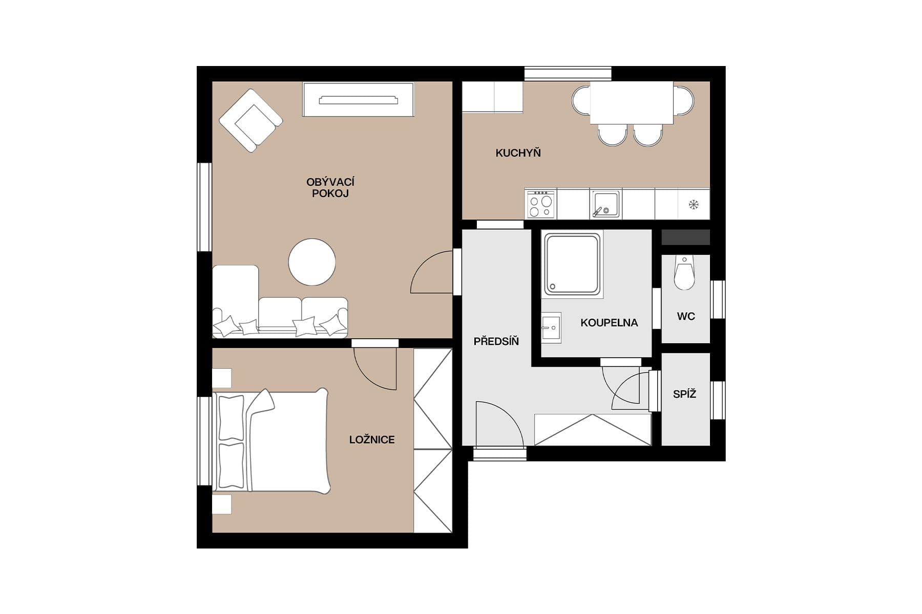 Prodej bytu 2+1 64 m², 1. máje, Vimperk, Jihočeský kraj Prodej bytu 2+1 64 m², 1. máje, Vimperk, Jihočeský kraj